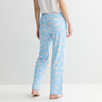 Juniors' Cinnamoroll All-Over Print Bootcut Lounge Pants