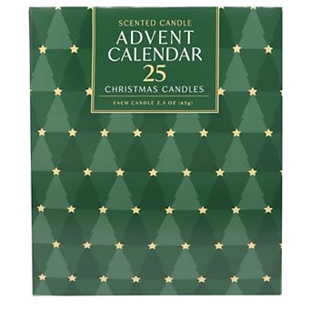 25 Days of Christmas Advent Calendar 2.3 oz. Candle 25 pc Set