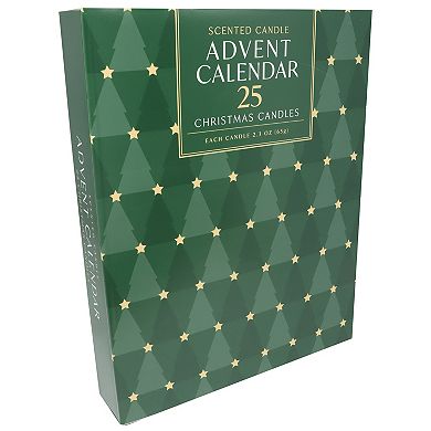 25 Days of Christmas Advent Calendar 2.3 oz. Candle 25-piece Set
