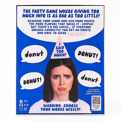 Professor Puzzle Too Much Info Party Card Game