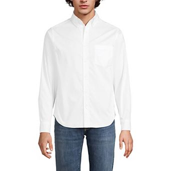 Men's Lands' End Long Sleeve Tailored Fit Travel Kit Shirt