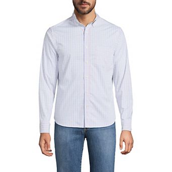 Men's Lands' End Long Sleeve Travel Kit Shirt