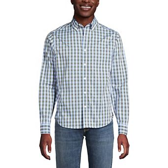 Men's Lands' End Long Sleeve Travel Kit Shirt