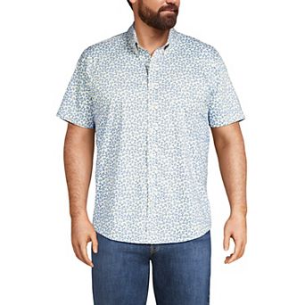 Men's Lands' End Short Sleeve Travel Kit Shirt