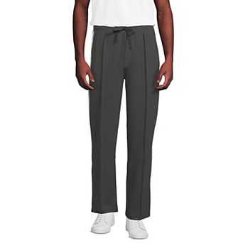Men's Lands' End Knit Twill Track Wide Leg Pants