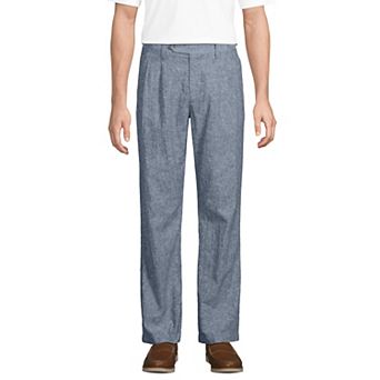 Men's Lands' End Pleated Relaxed Pants