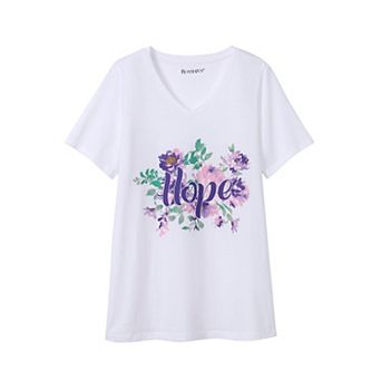 Roaman's Women's Plus Size Graphic Tee