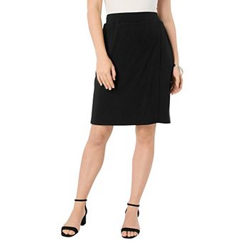 Roaman's Women's Plus Size Ultrasmooth Fabric A-Line Skort