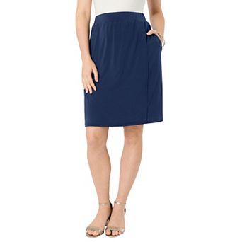 Roaman's Women's Plus Size Ultrasmooth Fabric A-Line Skort