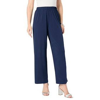 Roaman's Women's Plus Size Ultrasmooth Fabric Cropped Pant