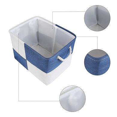 Storage Cube, 1 Pcs Cotton Self-supporting Storage Bin with Handles, 15.7*11.8*11.8in