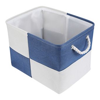 Storage Cube, 1 pc Cotton Self-supporting Storage Bin with Handles, 15.7*11.8*11.8in