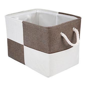 Storage Cube, 1 pc Cotton Self-supporting Storage Bin with Handles, 15.7*11.8*11.8in