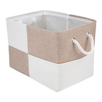 Storage Cube, 1 pc Cotton Self-supporting Storage Bin with Handles, 15.7*11.8*11.8in