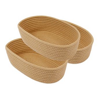 3 Packs Storage Basket, Shelf Closet Storage Bin for Key Tray Bowl for Home Decor