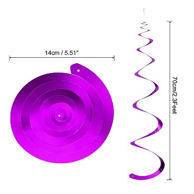 30 Pcs Party Hanging Swirls Single Strip, 27.6" Foil Swirling Hanging Ceiling Streamers for Party