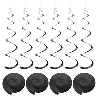 30 pc Party Hanging Swirls Single Strip, 27.6" Foil Swirling Hanging Ceiling Streamers for Party