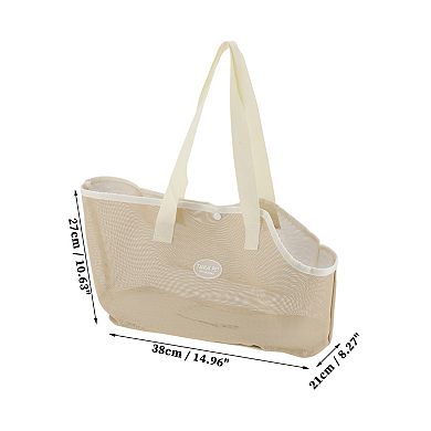 Pet Carrier Bags, Foldable Pet Carrier Handbag with Removable Mat and Breathable Mesh