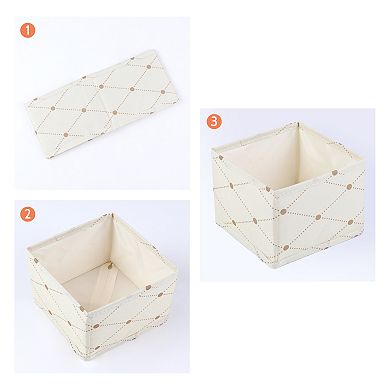 3 Pcs Collapsible Storage Cube, Self-supporting Storage Bin, Fabric Storage Basket