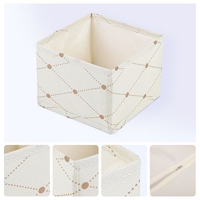 3 Pcs Collapsible Storage Cube, Self-supporting Storage Bin, Fabric Storage Basket