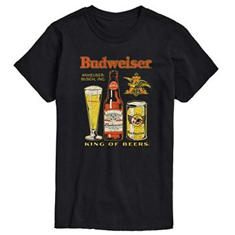 Big & Tall Budweiser King Of Beers Retro Graphic Tee