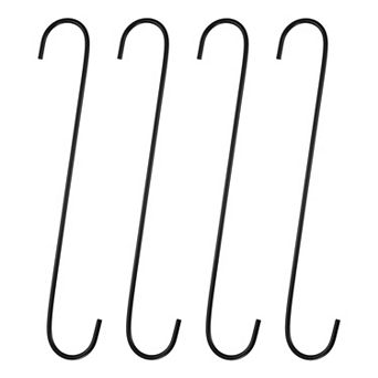 4 pc S Hooks S-shaped Hanging Hooks High Manganese Steel S Hanger Storage Tool for Kitchen Bathroom