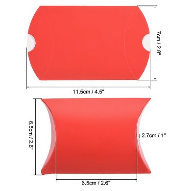 Pillow Boxes, 100 Pcs Wedding Gift Boxes Paper Box 3.5x2.6 Inch for Gift Wrap Wedding Parties