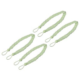 4 pc 23" Curtain Tiebacks Braided Drapery Holdback Holder
