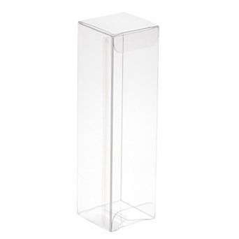 Plastic Retail Boxes 1.5"x1.5"x5.4" Gift Box with Protecting Film for Party Wrapping 20 pc
