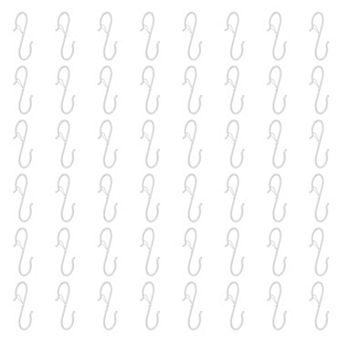 48 pc S Hooks 3.5 Inch S-shaped Hook Hanger with Safety Buckle for Hanging Plants Kitchen Utensil