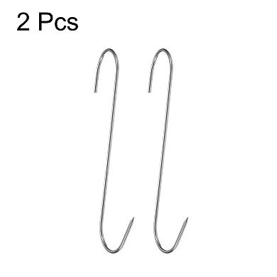2pcs 7" Hooks Butcher Hook S-Shaped Meat Processing Hooks for Hanging Smoking Grilling Beef Rib BBQ