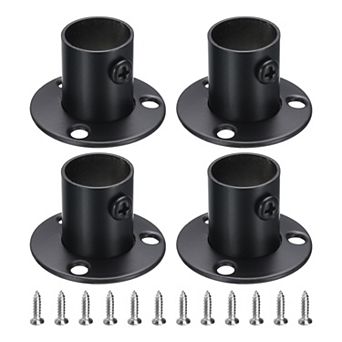 4 pc Stainless Steel Closet Rod Brackets