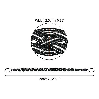 6Pcs 58cm/23" Curtain Tiebacks Braided Drapery Holdback Holder