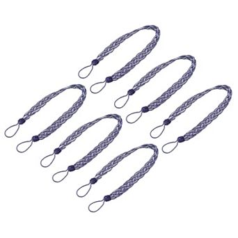 6 pc 58cm/23" Curtain Tiebacks Braided Drapery Holdback Holder