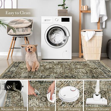 Garvee Machine Washable Non Slip Area Rugs for Living Room Bedroom Kitchen