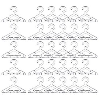 30 pc Clothes Hanger Earring Holder, Mini Acrylic Coat Hangers Earring Hangers Hanger Rack