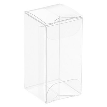 Plastic Retail Boxes 1.2"x1.2"x2.4" Gift Box with Protecting Film for Party Wrapping 20 pc