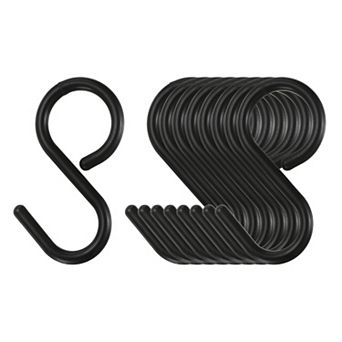 9 pc S Hooks 2.4" Hanging S Shaped Hooks Small S Hanger Closet Rod Hooks for Hanging Kitchen Utensil