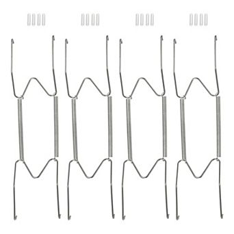 4 pc Plate Hanger, W Type Stainless Steel Invisible Wall Plate Hangers for Decorative Plates