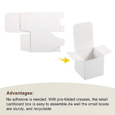 Paper Cardboard Boxes Paper Recycled Gift Corrugated Paper Box for Party, Wedding, Gift Wrap 15Pcs
