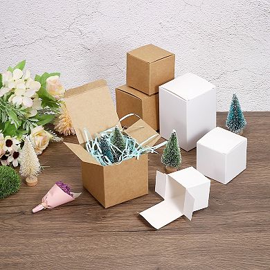 Paper Cardboard Boxes Paper Recycled Gift Corrugated Paper Box for Party, Wedding, Gift Wrap 15Pcs