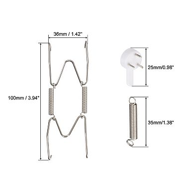 9Pcs Plate Hanger, 4/5 Inch Stainless Steel Invisible Wall Plate Hangers with 9Pcs Wall Hooks Silver