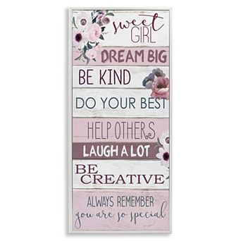 Stupell Home Decor Sweet Girl Framed Wall Art