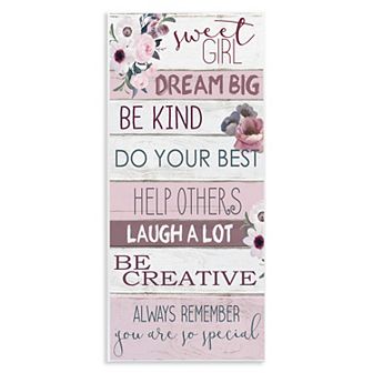 Stupell Home Decor Sweet Girl Plaque Wall Art