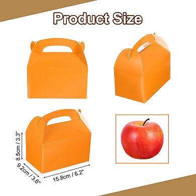 24pcs 6"x4"x3" Gable Boxes with Handles Party Favor Boxes Welcome Boxes Treat Boxes