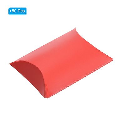 Pillow Boxes, 50 Pcs Wedding Gift Boxes Paper Box 3.5x2.6 Inch for Gift Wrap Wedding Parties