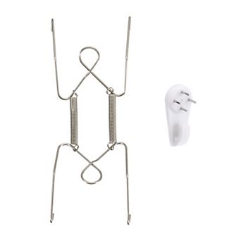 Plate Hanger, Stainless Steel Invisible Wall Plate Hangers with Hook and Tip Protector