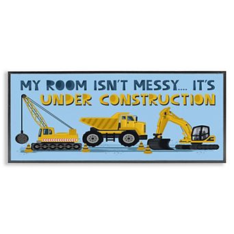 Stupell Home Decor My Room's Under Construction Framed Wall Art