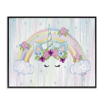 Stupell Home Decor Unicorn Eyes Framed Wall Art