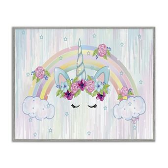 Stupell Home Decor Unicorn Eyes Framed Wall Art